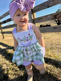 RTS Spring Chickens Girl Bubble Shorts Set