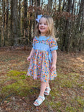RTS Gingham & Floral Girl Dress