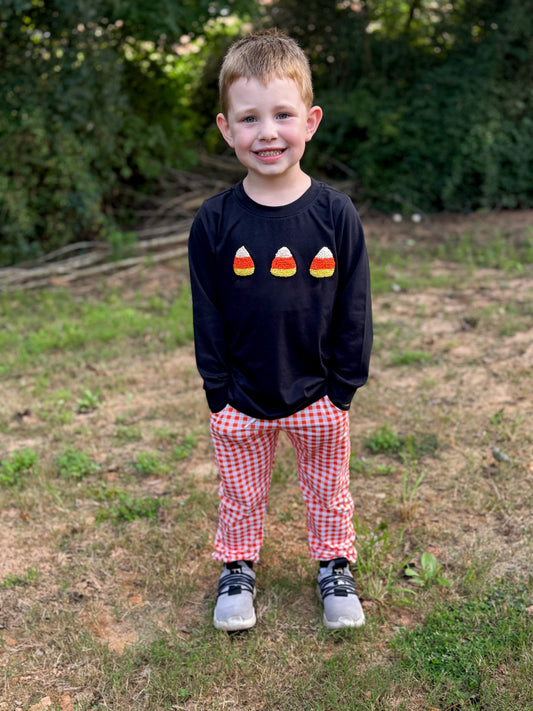 RTS French Knot Candy Corn Boy Jogger