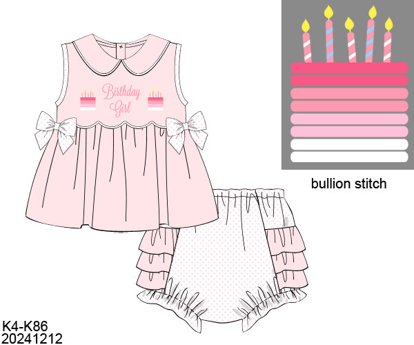 RTS Summer Birthday Girl Diaper Set