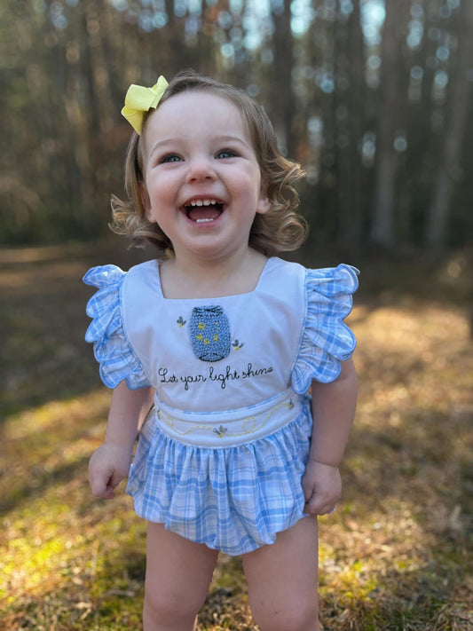 RTS Let Your Light Shine Girl Bubble (9m and 3t only)