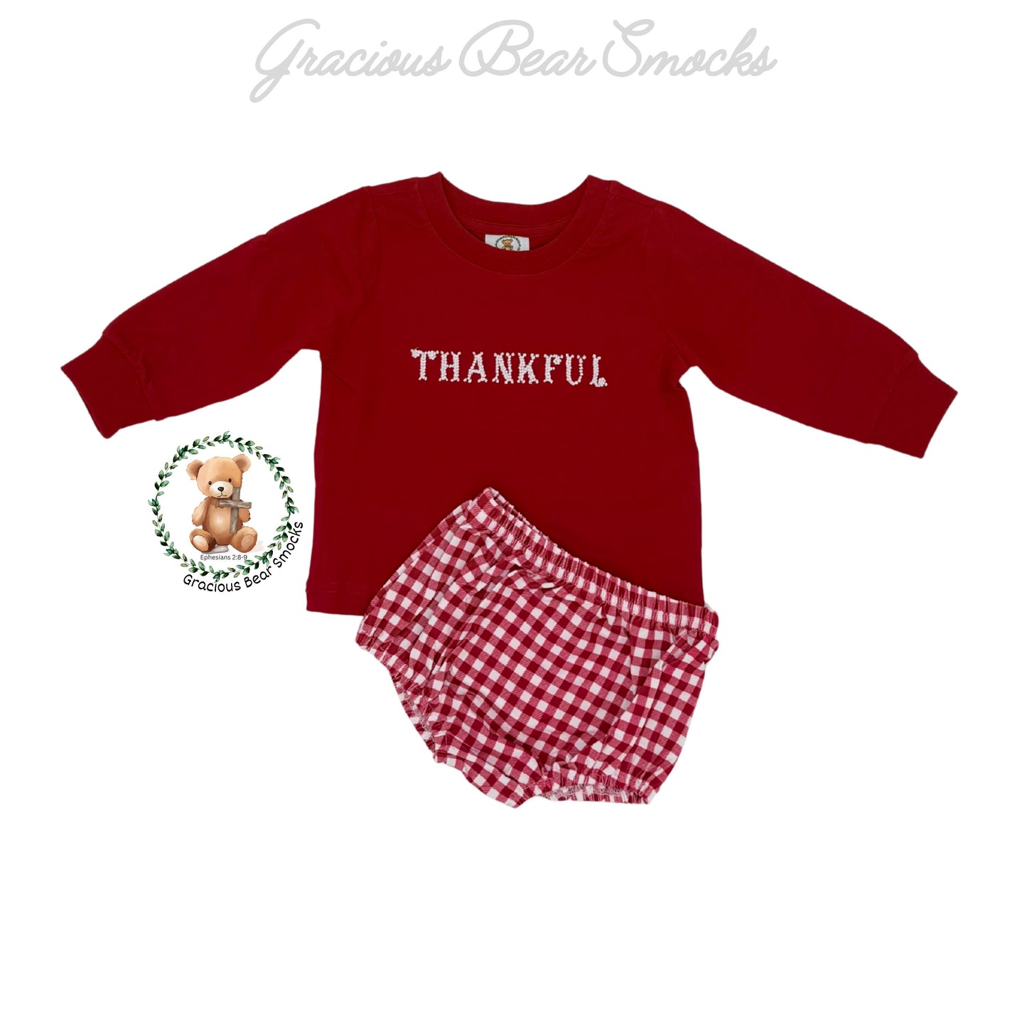 RTS Thankful Boy Diaper Set - all say "THANKFUL"
