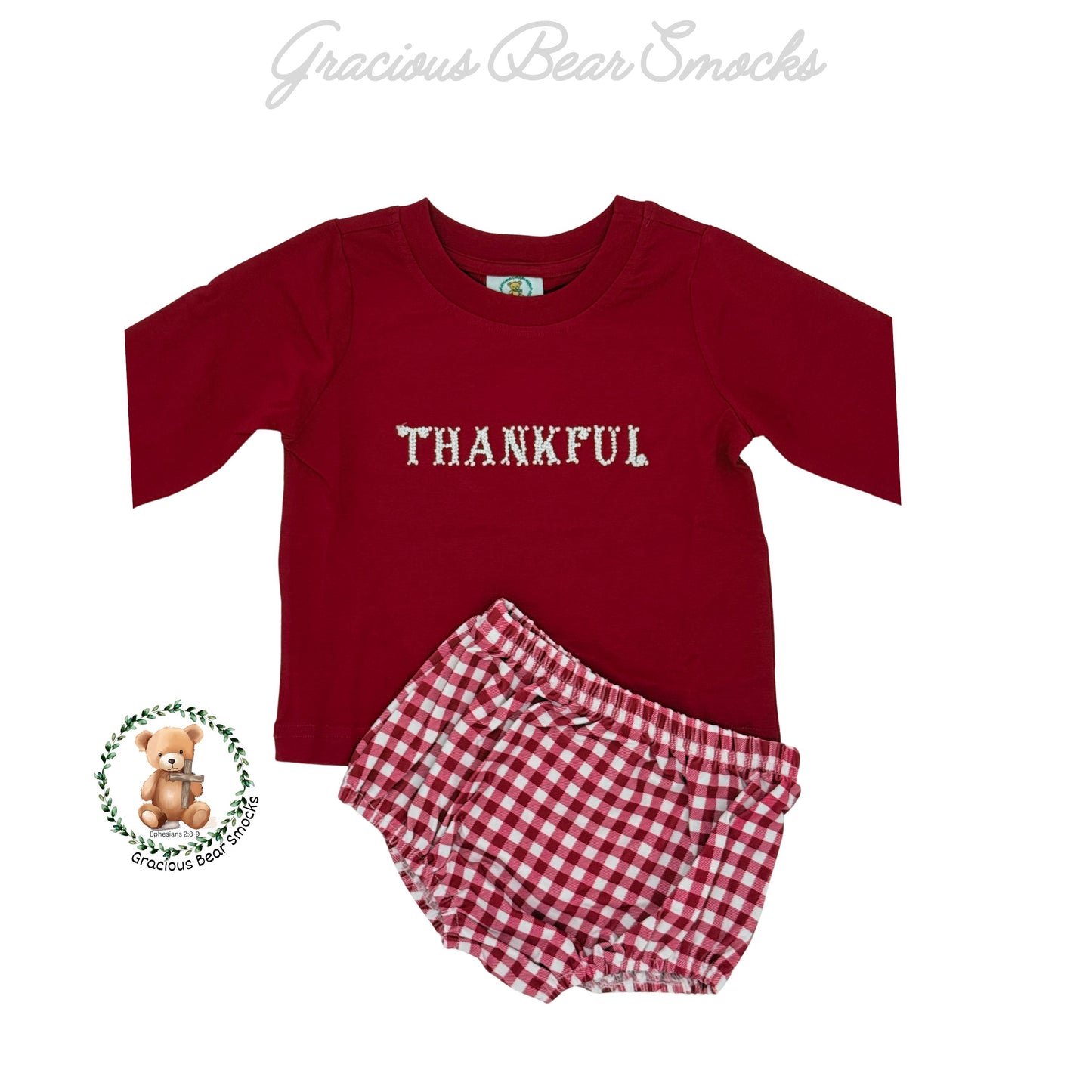 RTS Thankful Boy Diaper Set - all say "THANKFUL"