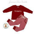 RTS Thankful Boy Jogger Set - all say "THANKFUL"