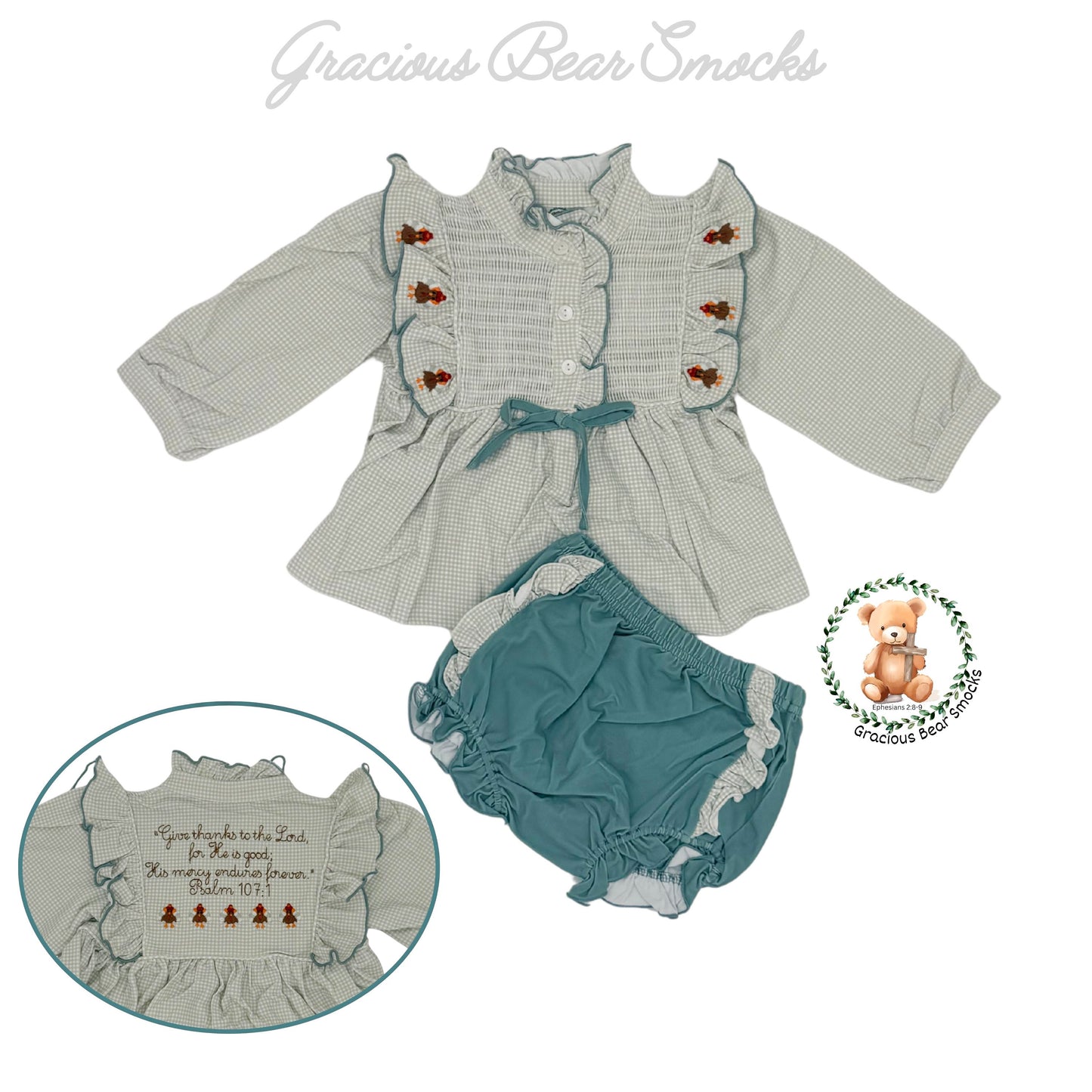 RTS He is Good Girl Diaper Set