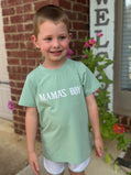 RTS Bitty Dot French Knot Boy Short Set (Extras say “MAMA’S BOY”)