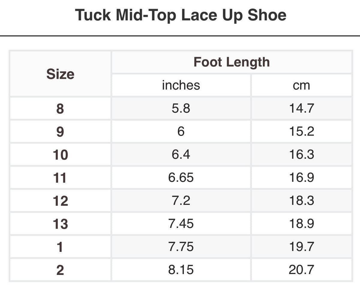 Tuck Lace Shoe & Luke Lace Up