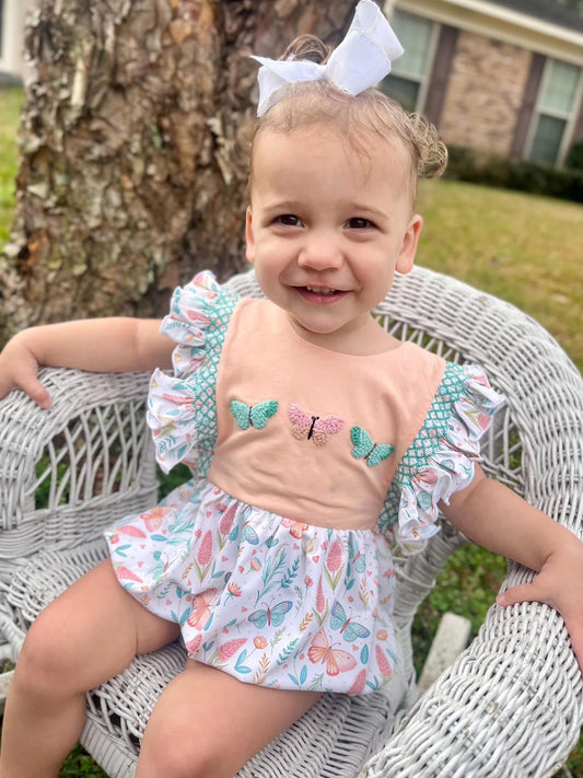 RTS Bugs and Butterflies Girl Bubble (NO MONOGRAM)
