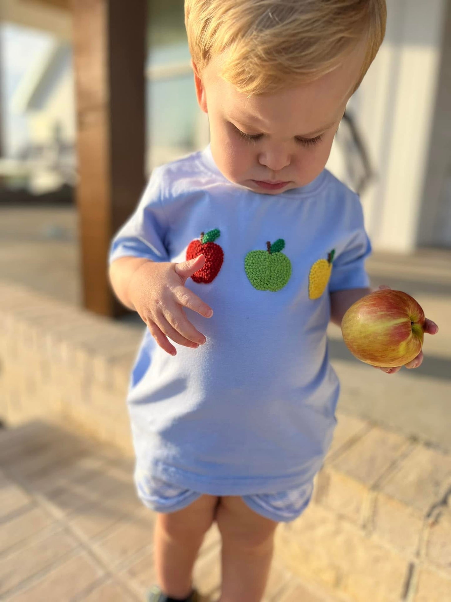 RTS Apple of My Eye French Knot Boy Shorts Set