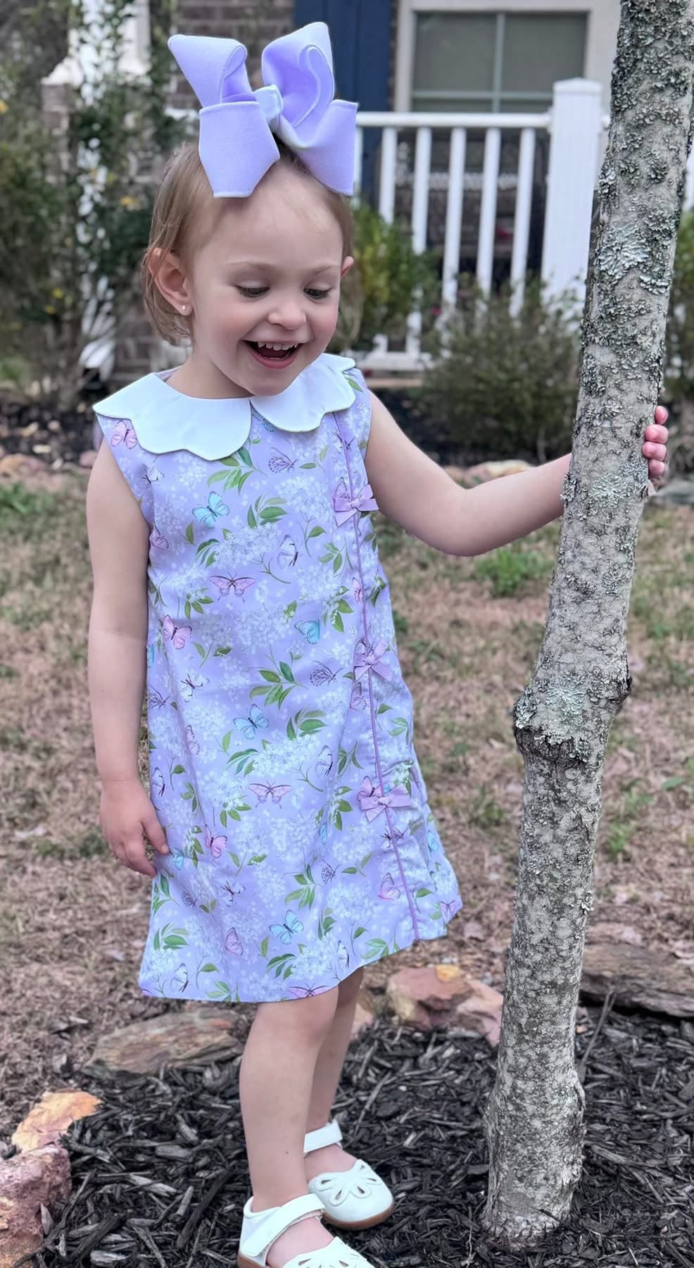 RTS Butterflys and Flowers Girl Dress