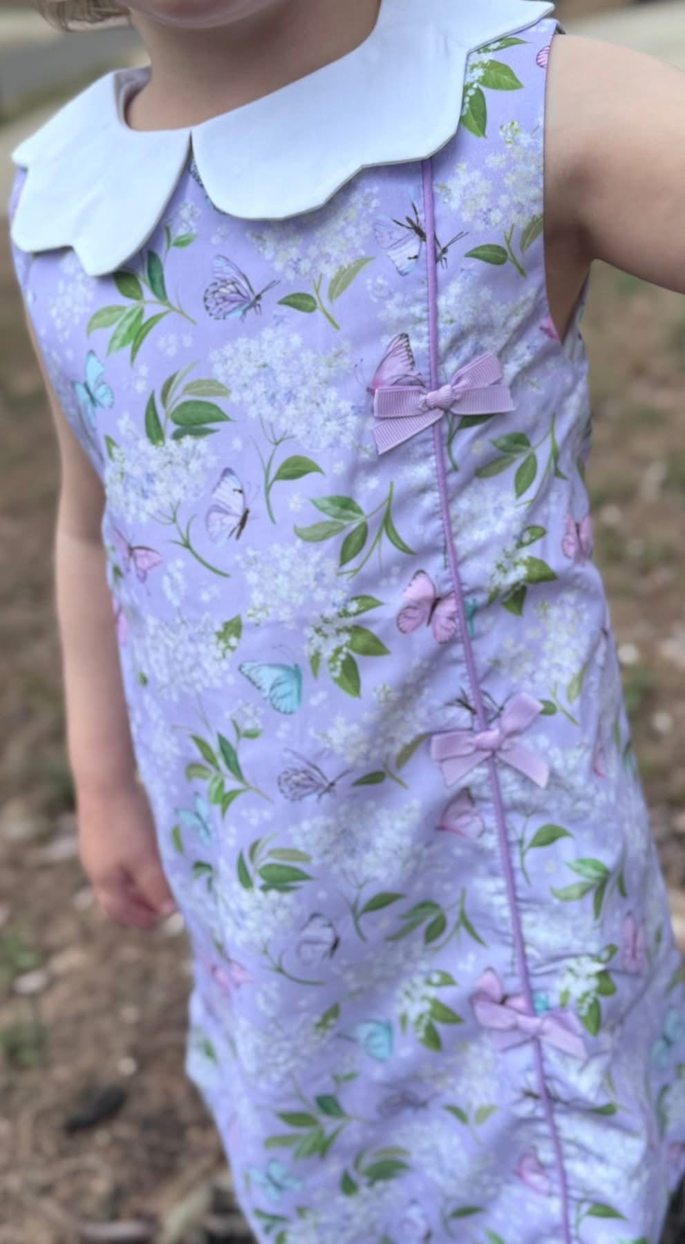RTS Butterflys and Flowers Girl Dress