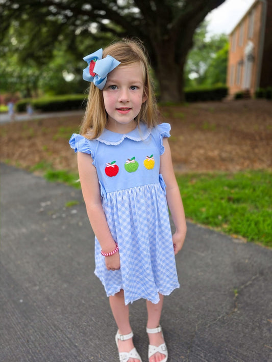 RTS Apple of My Eye French Knot Girl Dress