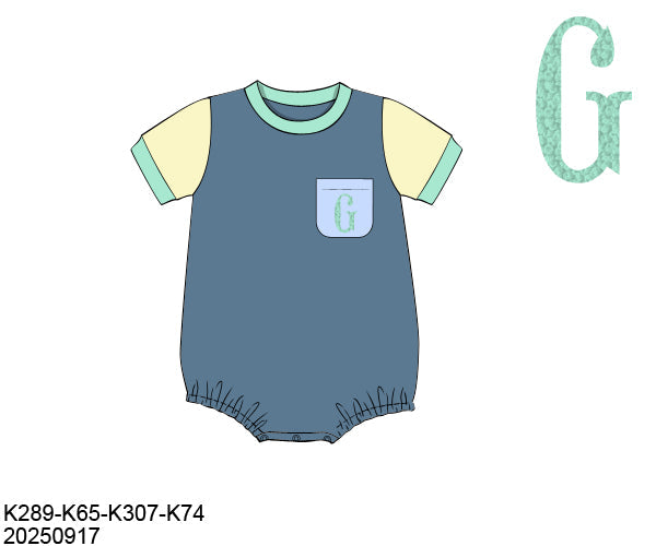 RTS Summer Colorblock Boy Bubble (ALL BLANK)