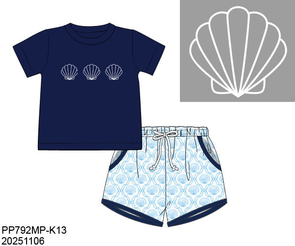RTS Blue by the Bay Boy Short Set