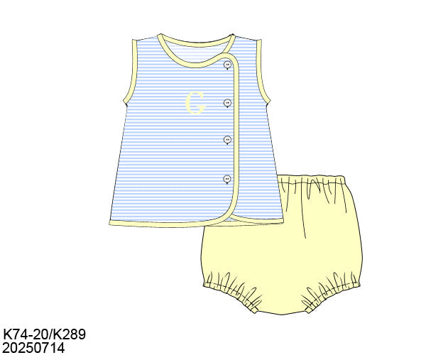 RTS Spring Blues Boy Diaper Set (NO MONOGRAM)