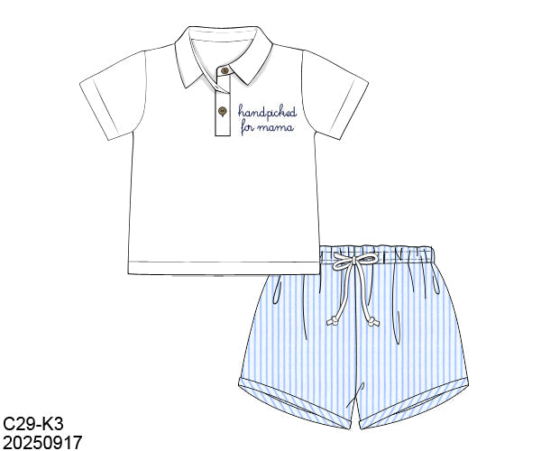 RTS Handpicked for Mama Boy Shorts Set
