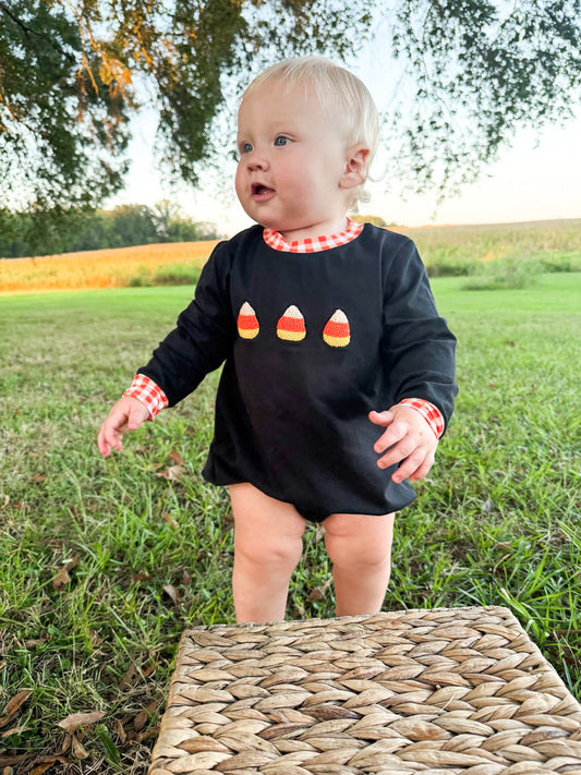 RTS French Knot Candy Corn Boy Bubble