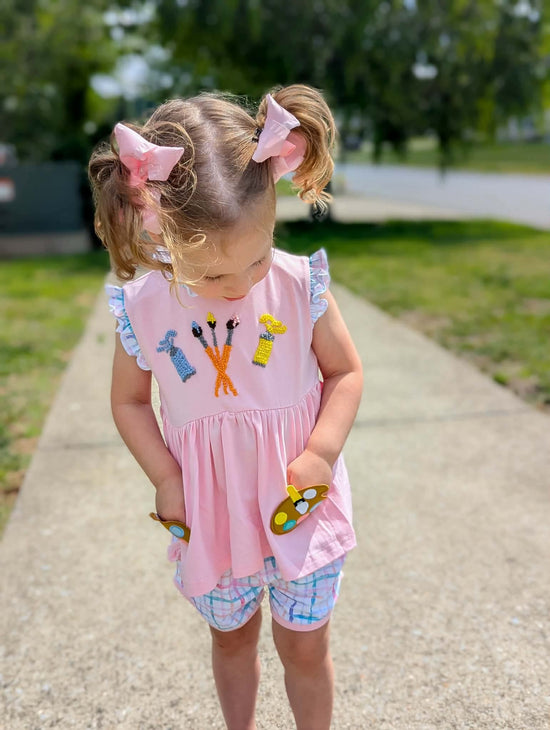RTS Little Artist Girl Short Set