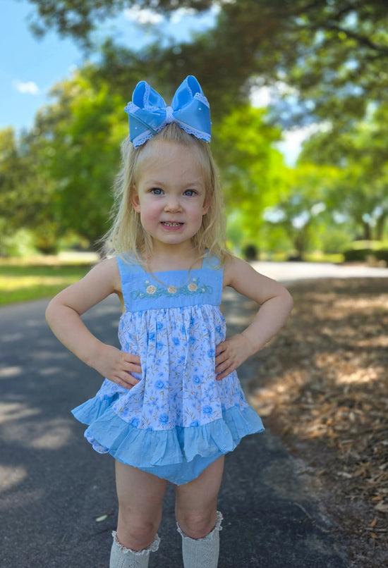 RTS Rosebud Ribbons Girl Diaper Set