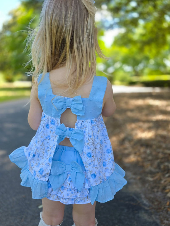 RTS Rosebud Ribbons Girl Diaper Set