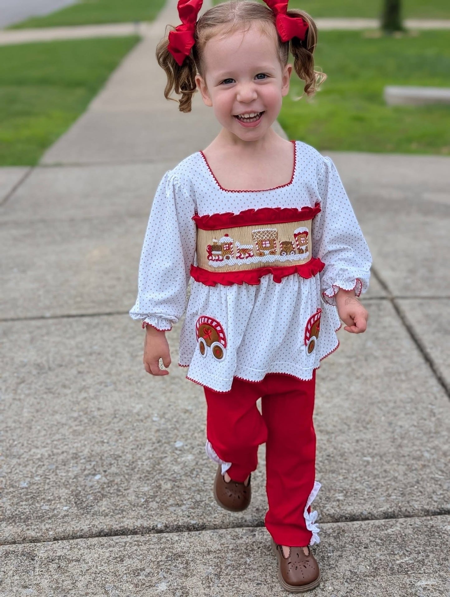 PO38 - Peppermint Express Girl Pants Set (ETA Late October to GBS, then to YOU)