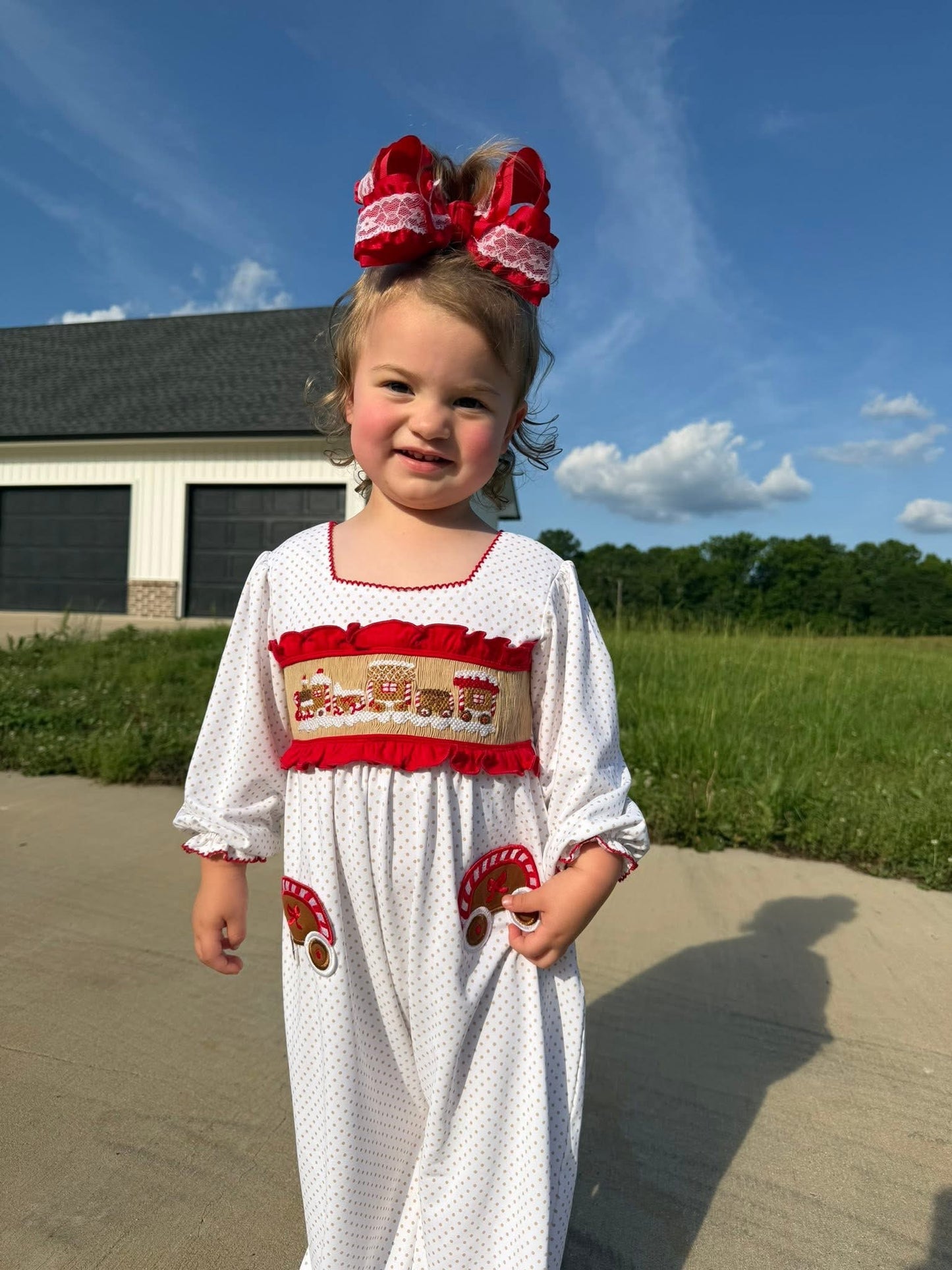 PO38 - Peppermint Express Girl Long Romper (ETA Late October to GBS, then to YOU)