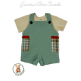 RTS Rust Floral Boy Romper