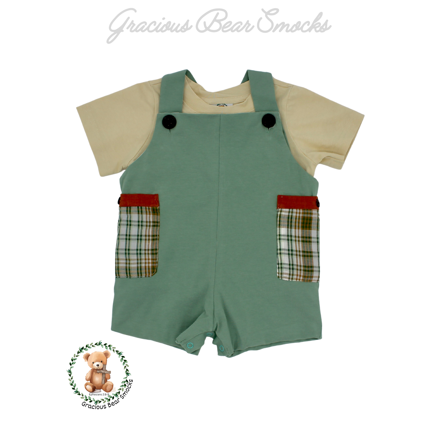 RTS Rust Floral Boy Romper