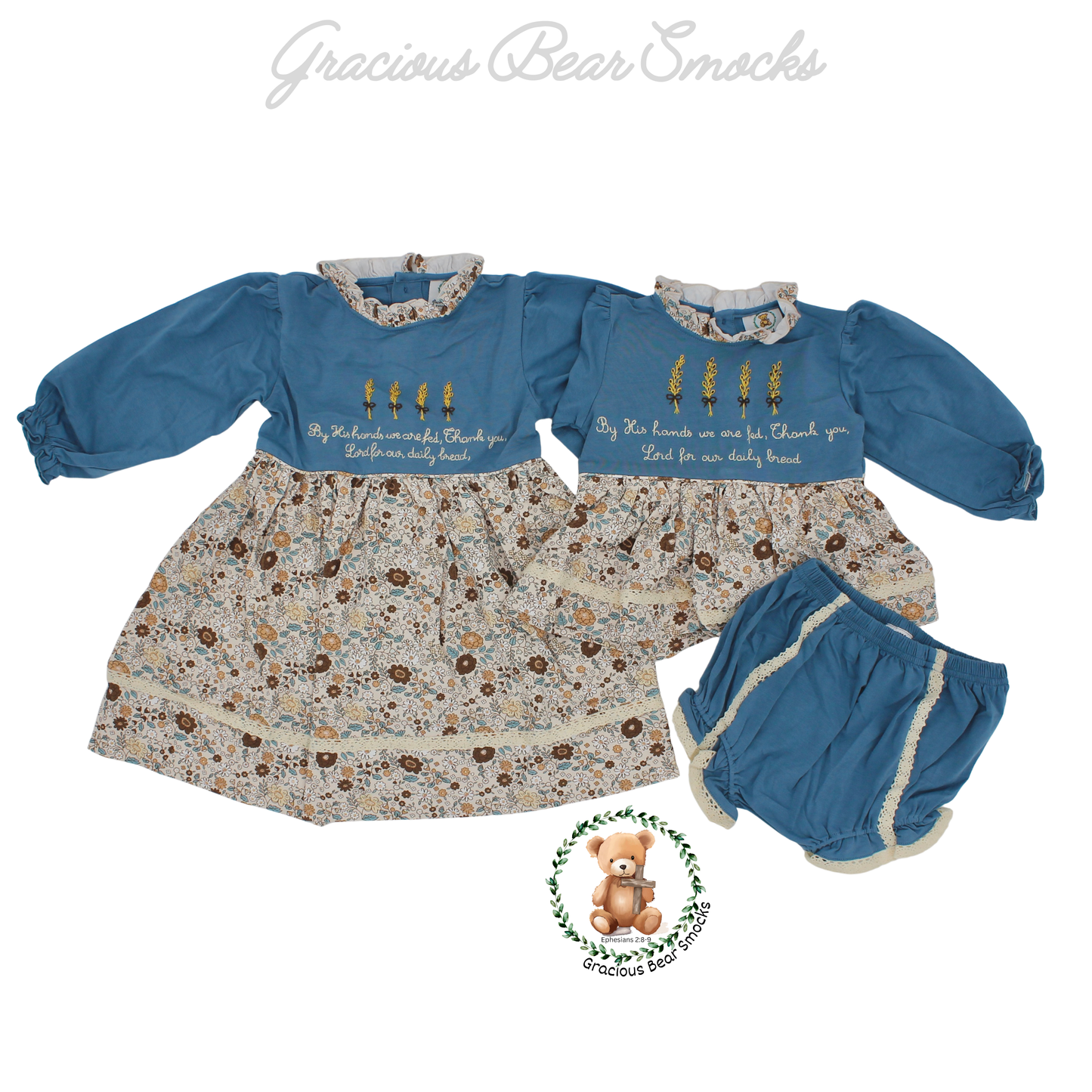 RTS Thank You, Lord Girl Diaper Set