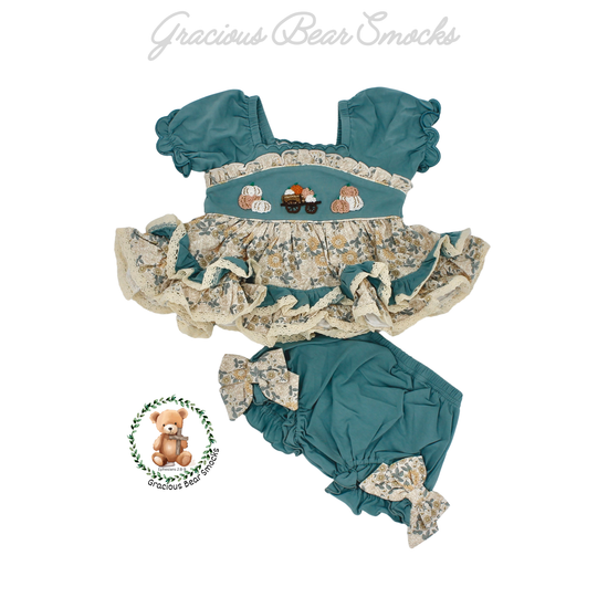 RTS Pumpkin Patch Cutie Girl Diaper Set
