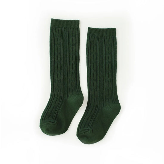 Forest Cable Knit Knee High Socks from Little Stocking Co