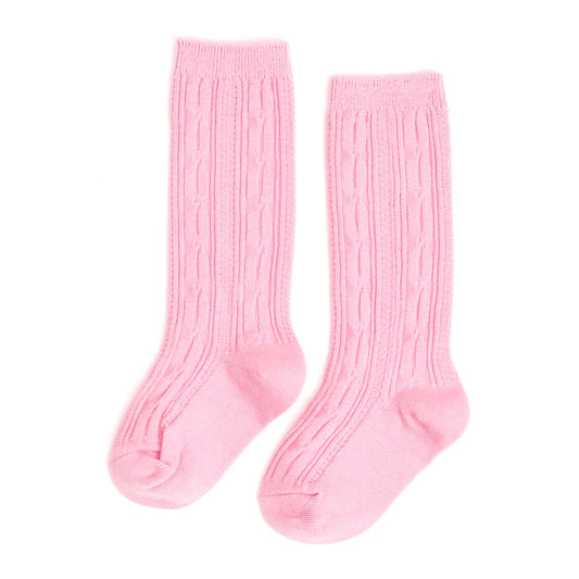 Blossom Cable Knit Knee High Socks from Little Stocking Co