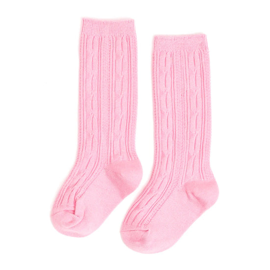 Blossom Cable Knit Knee High Socks from Little Stocking Co