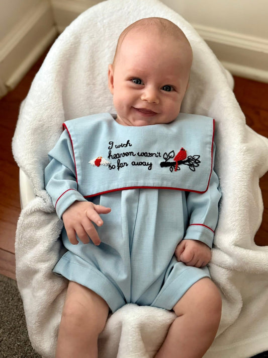 RTS Winter Cardinal Boy Romper