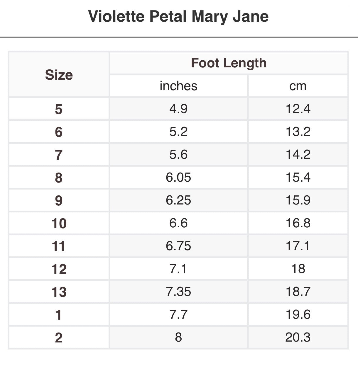 Violette Petal Mary Jane