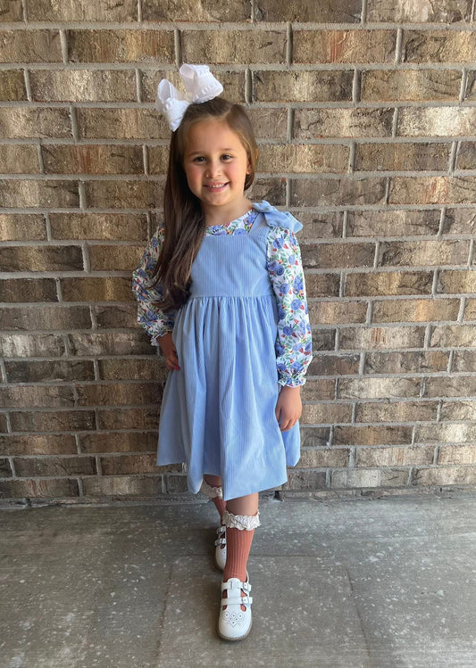 RTS Fall Floral and Plaid Family Girl Dress