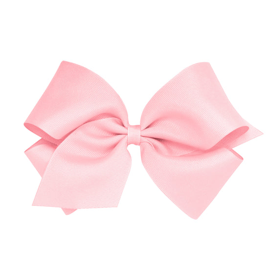 King Classic Grosgrain Hair Bow - LT PINK