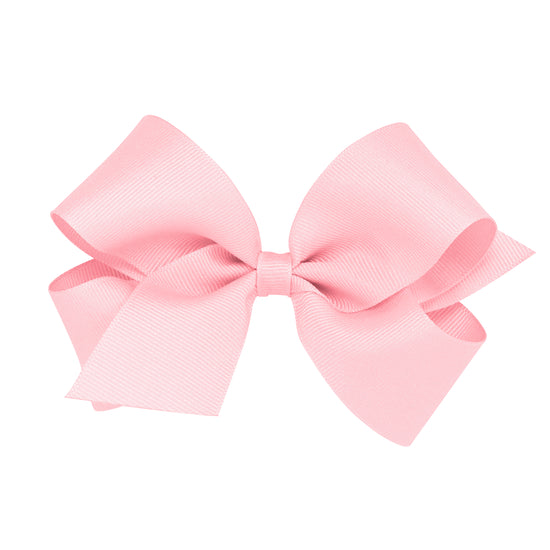 Medium Classic Grosgrain Hair Bow - LT PINK