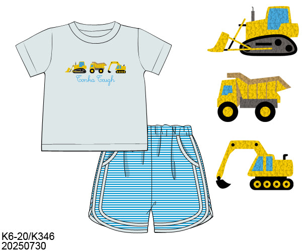RTS Constructing Tea Time Boy Short Set - no mono